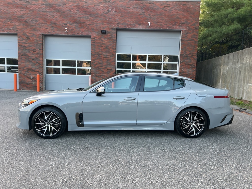 Certified 2023 Kia Stinger GT-Line with VIN KNAE35LD4P6136208 for sale in Norwood, MA