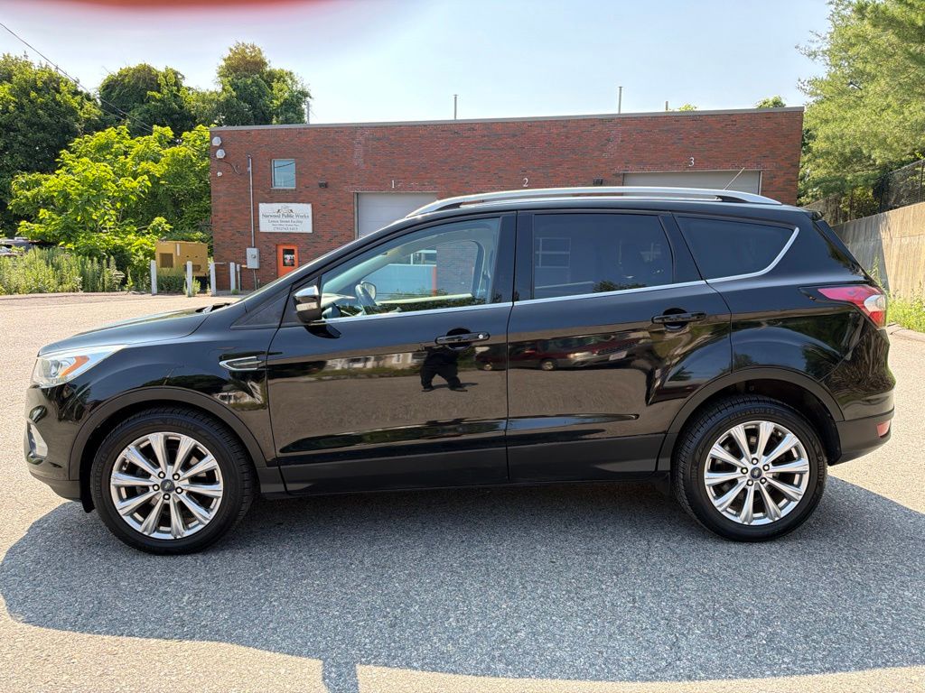 Used 2017 Ford Escape Titanium with VIN 1FMCU0JD1HUE33555 for sale in Norwood, MA