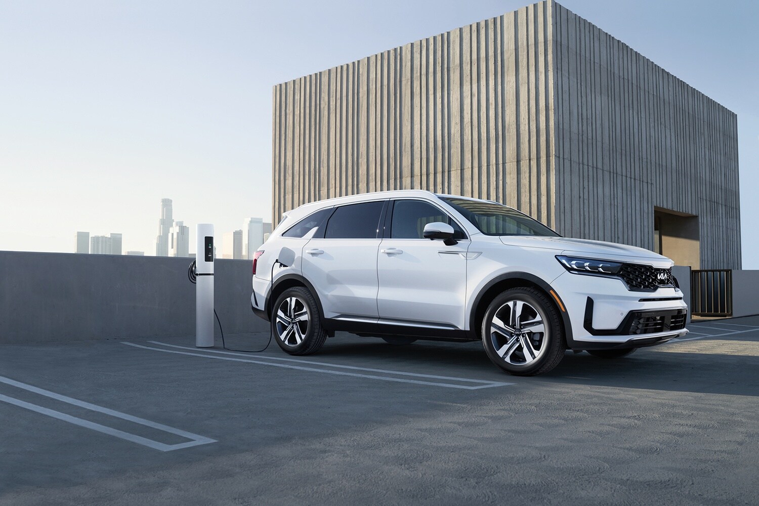 2026 Kia Sorento Plug-In Hybrid at charging station