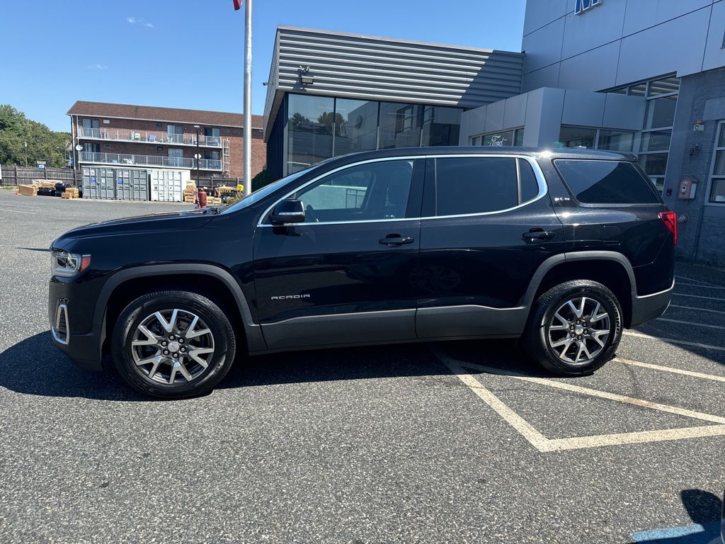 Used 2021 GMC Acadia SLE with VIN 1GKKNRLS4MZ131613 for sale in Framingham, MA