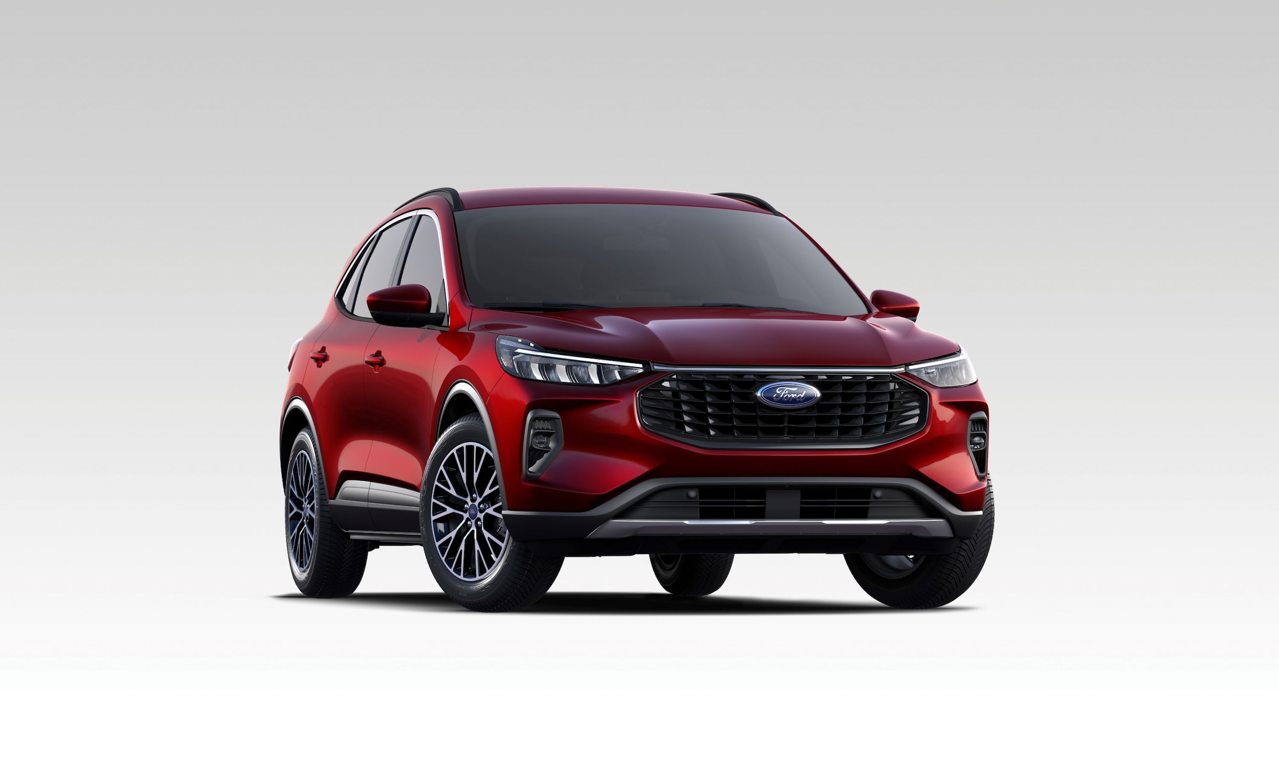 Red Ford Escape Hybrid