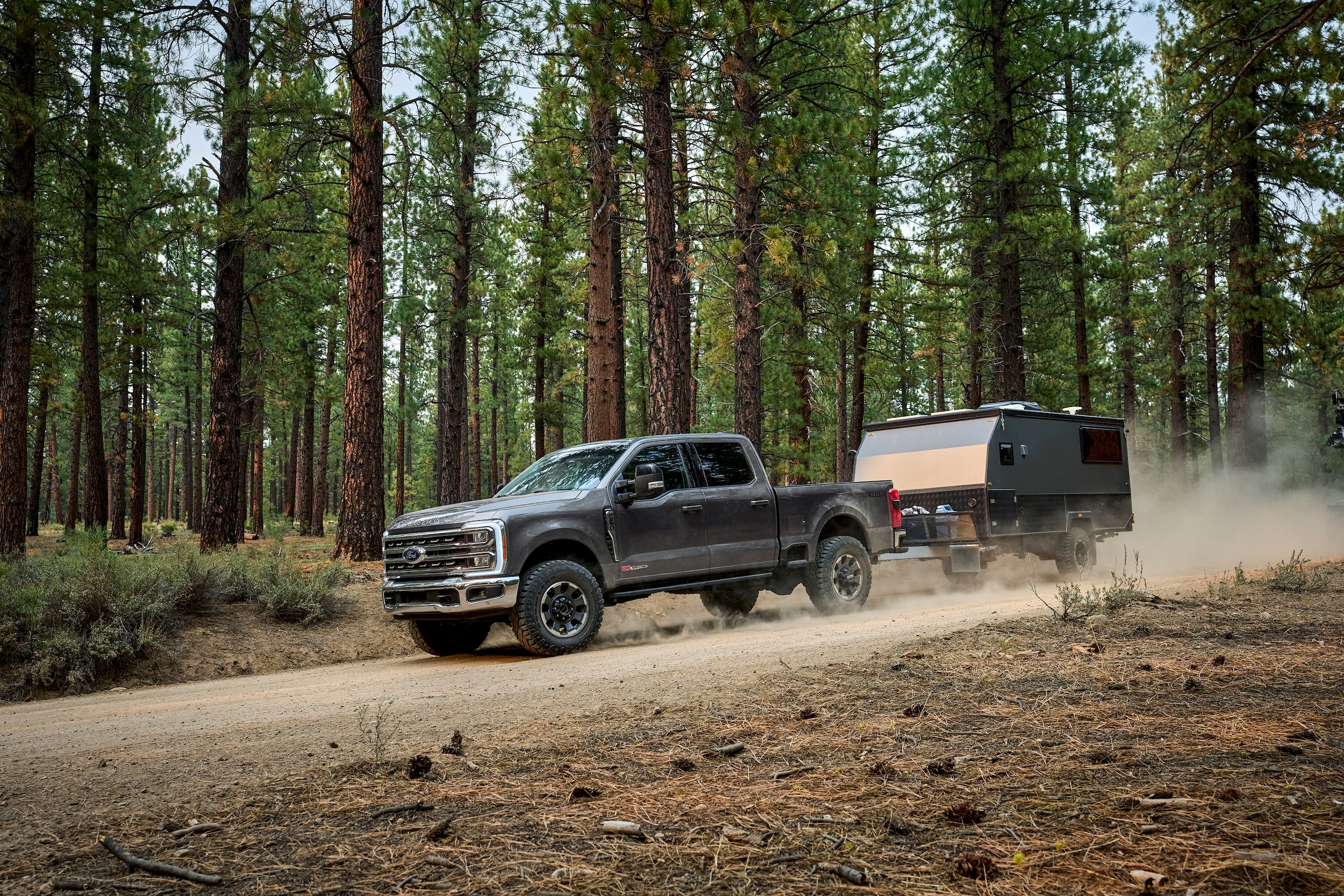 2026 Ford F-250 towing a trailer