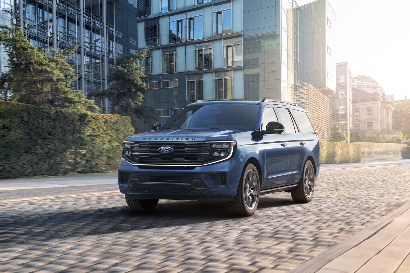 2025 Ford Expedition on cobblestone street