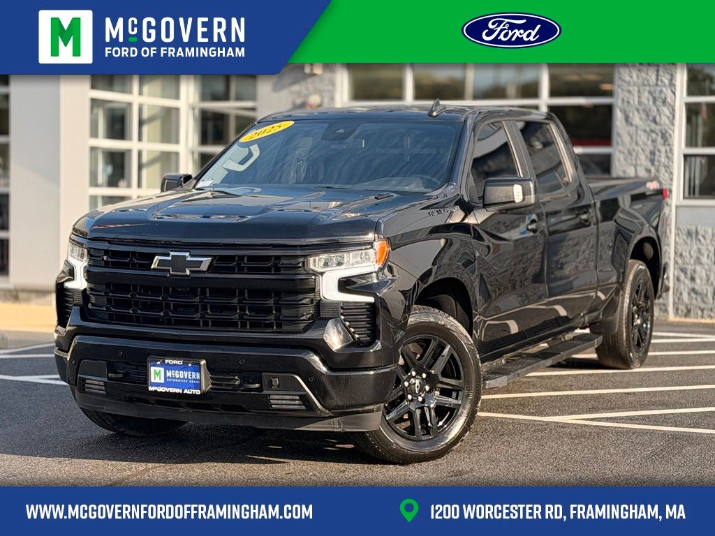Black 2025 Chevrolet Silverado 1500 Pickup Truck Four-Wheel Drive Automatic