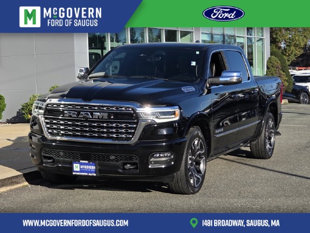 Diamond Black Crystal Pearlcoat 2025 RAM 1500 Pickup Truck Four-Wheel Drive 8-Speed Automatic