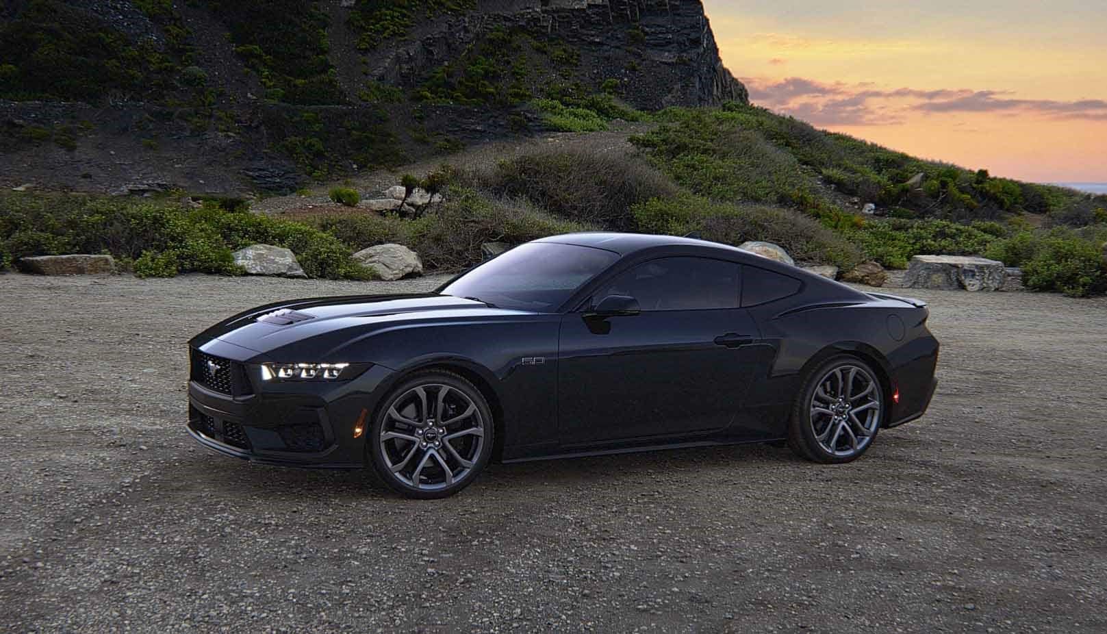 Black 2025 Ford Mustang
