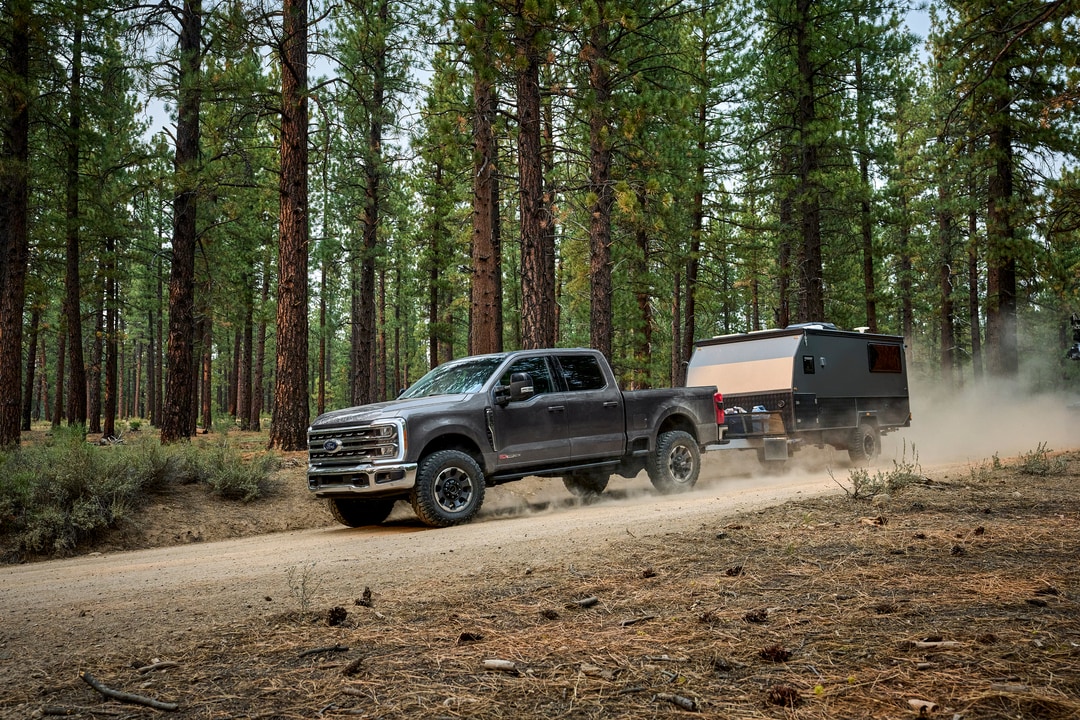 2026 Ford F-250 towing a trailer