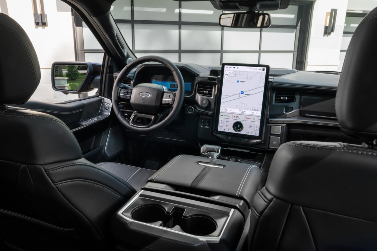 Ford F-150 Lightning interior and technology