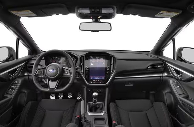 Subaru WRX dashboard view