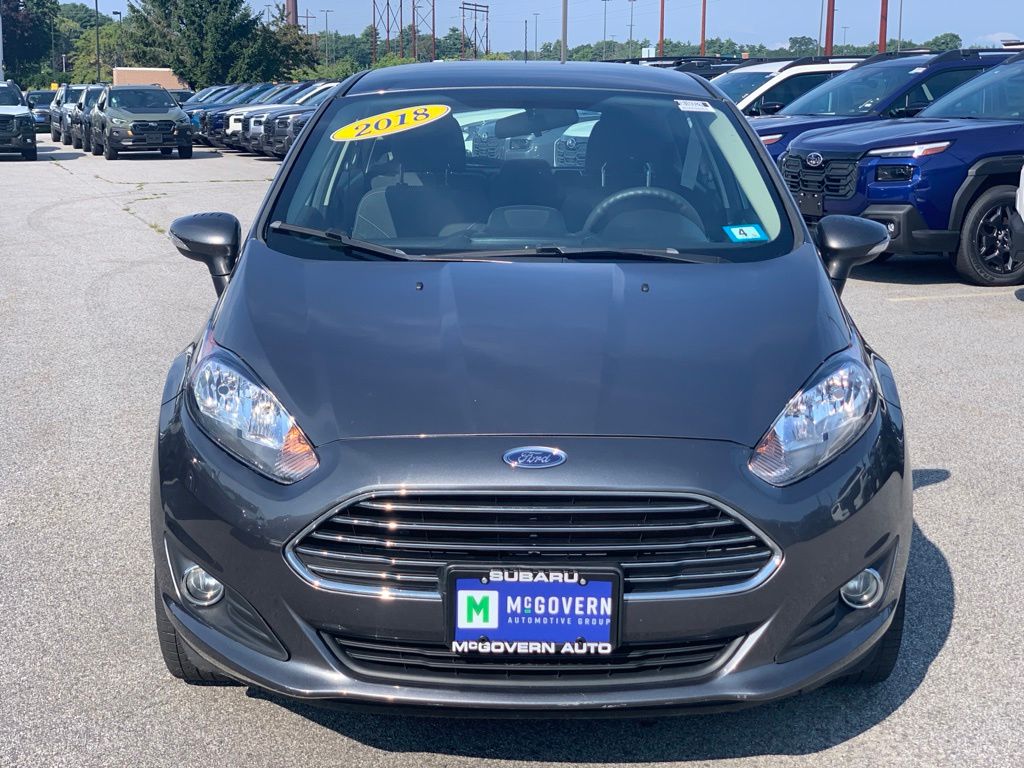 Used 2018 Ford Fiesta SE with VIN 3FADP4EJ3JM100068 for sale in Newington, NH