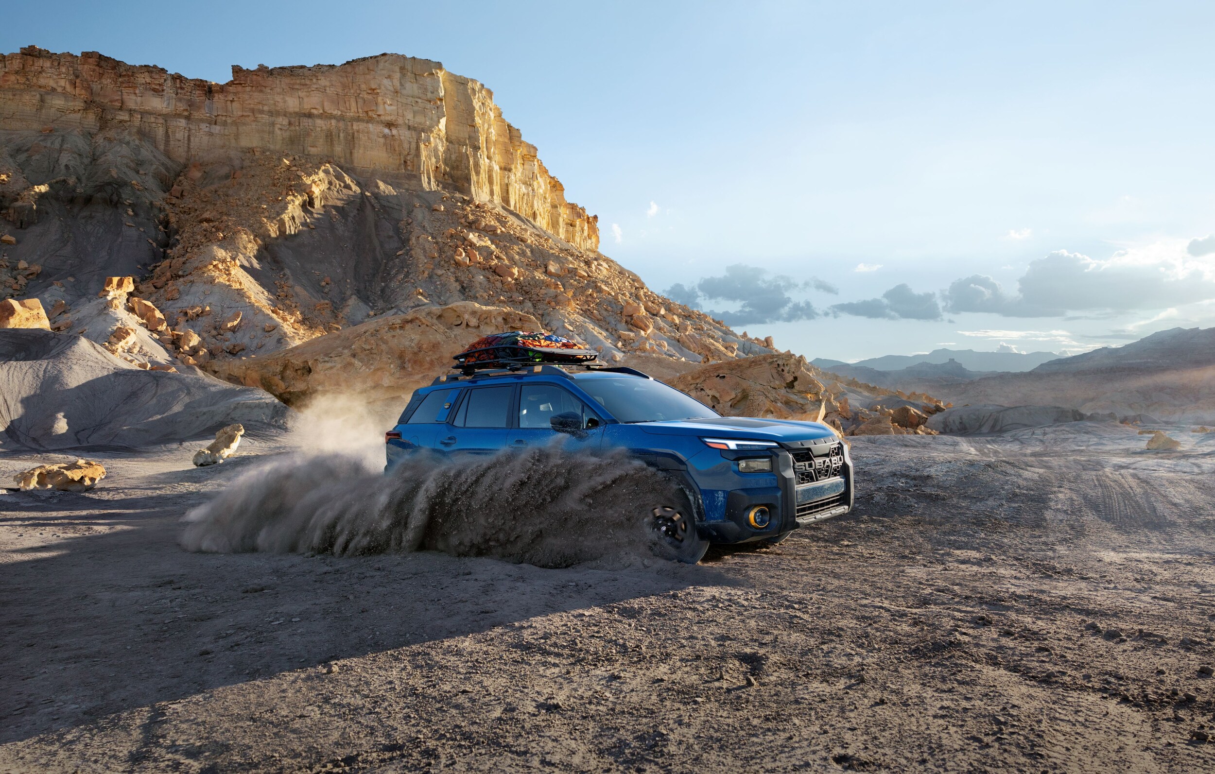 2026 Subaru Outback Wilderness driving in deep dirt