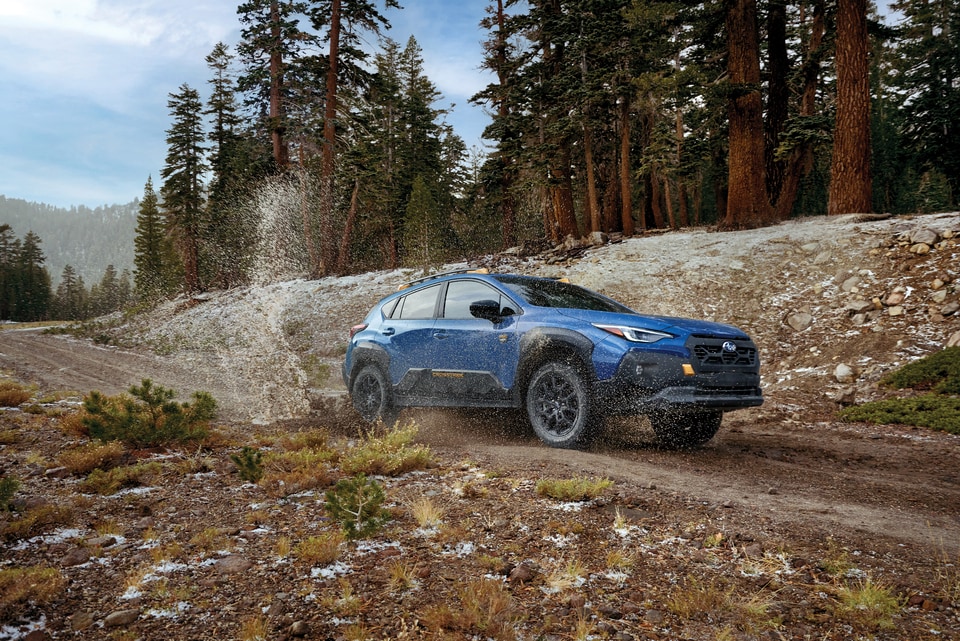  2026 Crosstrek Wilderness driving through mud