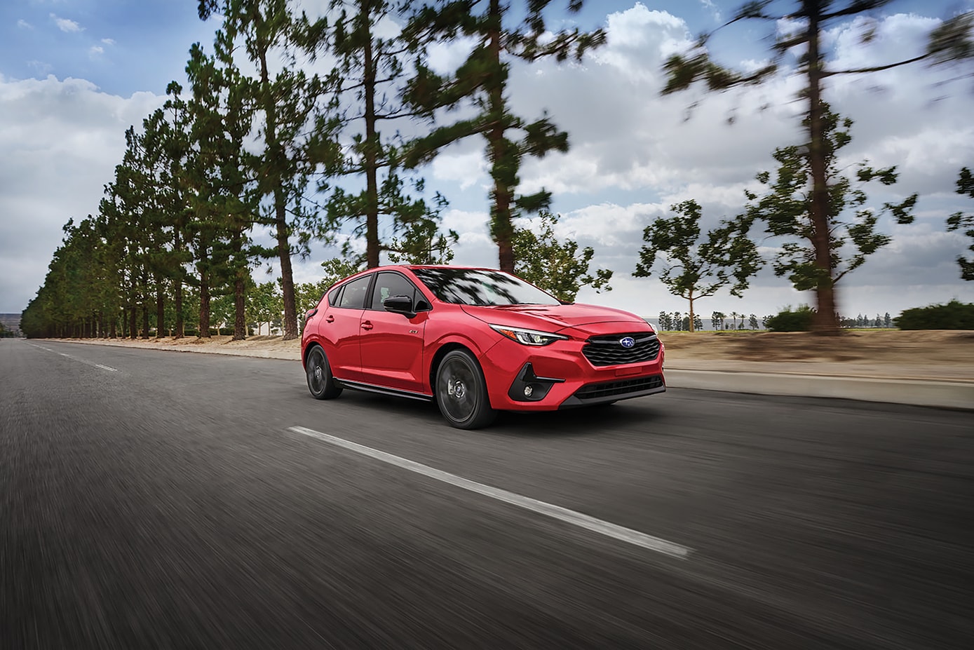  2026 Subaru Impreza on the highway