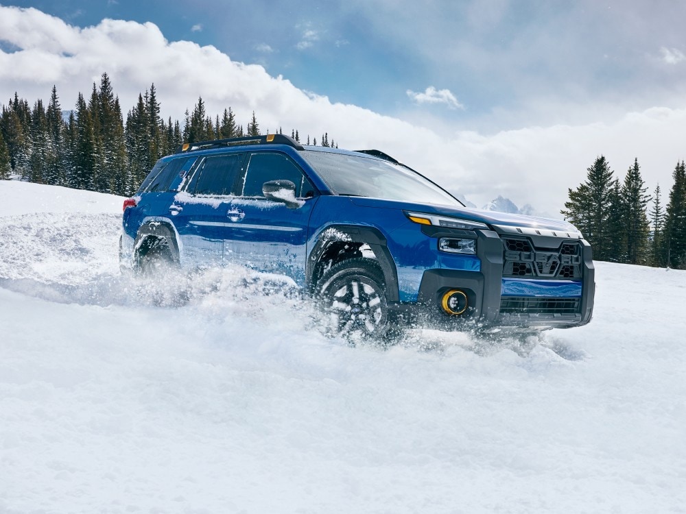  2026 Subaru Outback driving through deep snow
