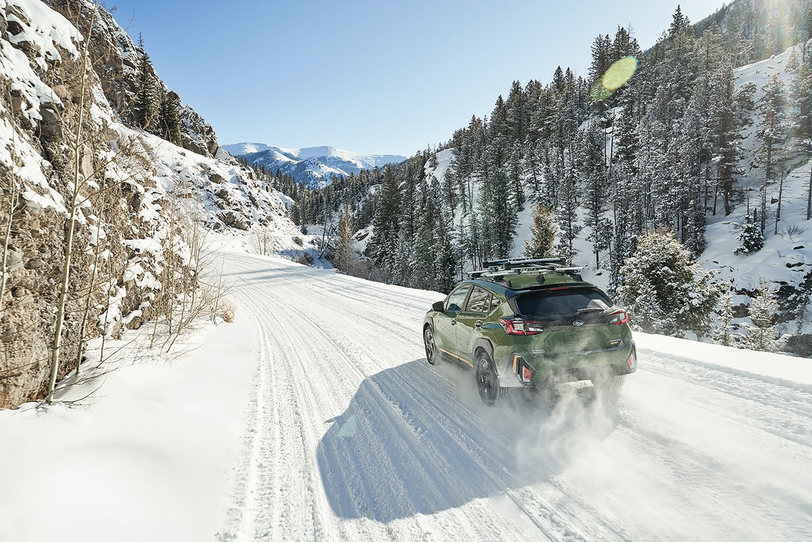 Subaru Crosstrek in the snow
