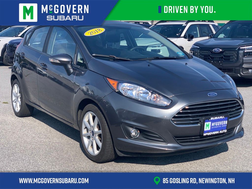 Used 2018 Ford Fiesta SE with VIN 3FADP4EJ3JM100068 for sale in Newington, NH