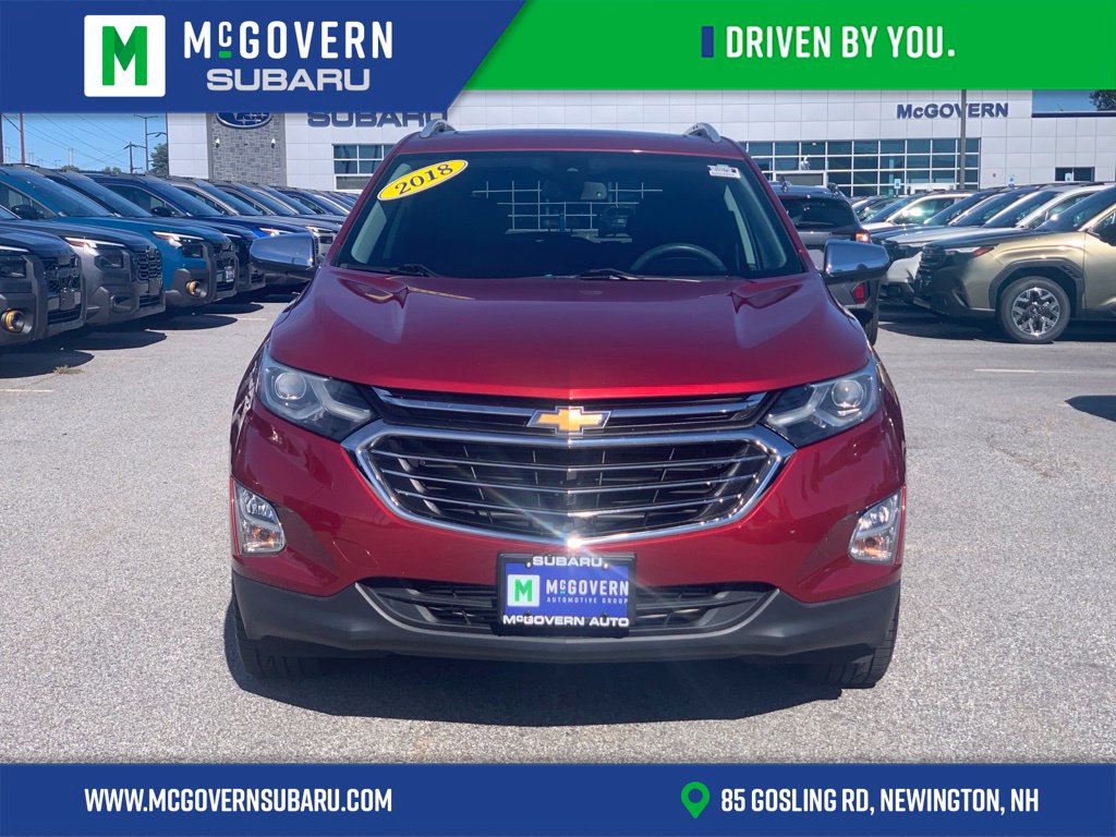 Used 2018 Chevrolet Equinox Premier with VIN 2GNAXVEV8J6111106 for sale in Newington, NH
