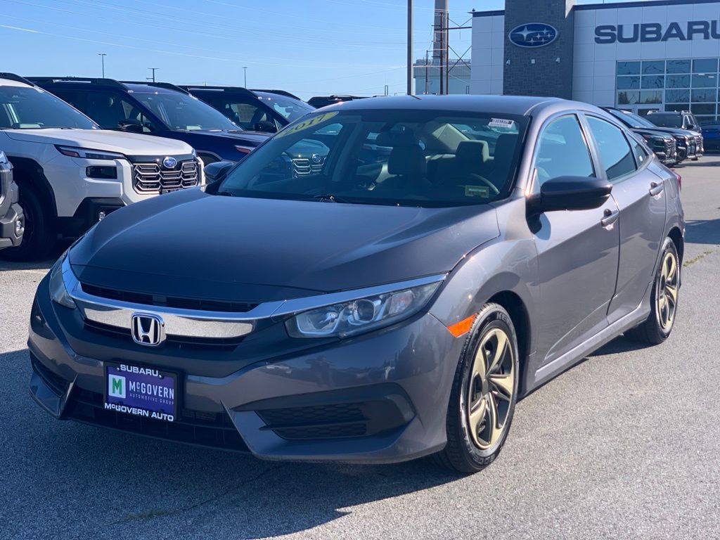 Used 2017 Honda Civic LX with VIN 19XFC2F51HE036136 for sale in Newington, NH