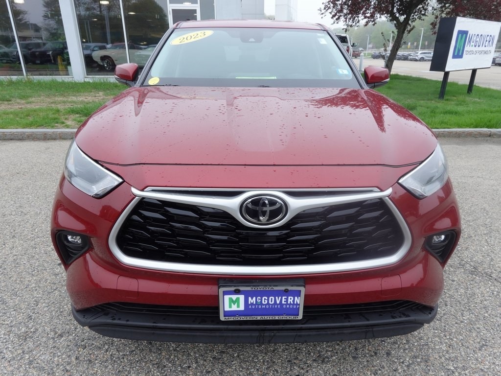 Used 2023 Toyota Highlander LE with VIN 5TDKDRBH7PS011282 for sale in Portsmouth, NH