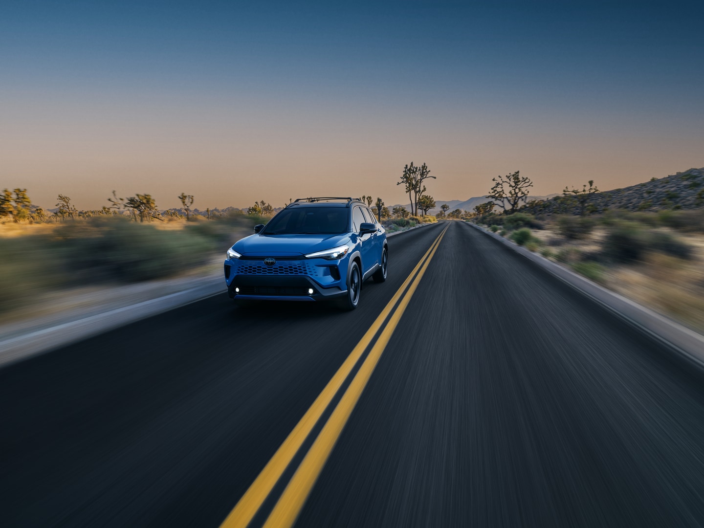  2026 Toyota Corolla Cross Hybrid on the road