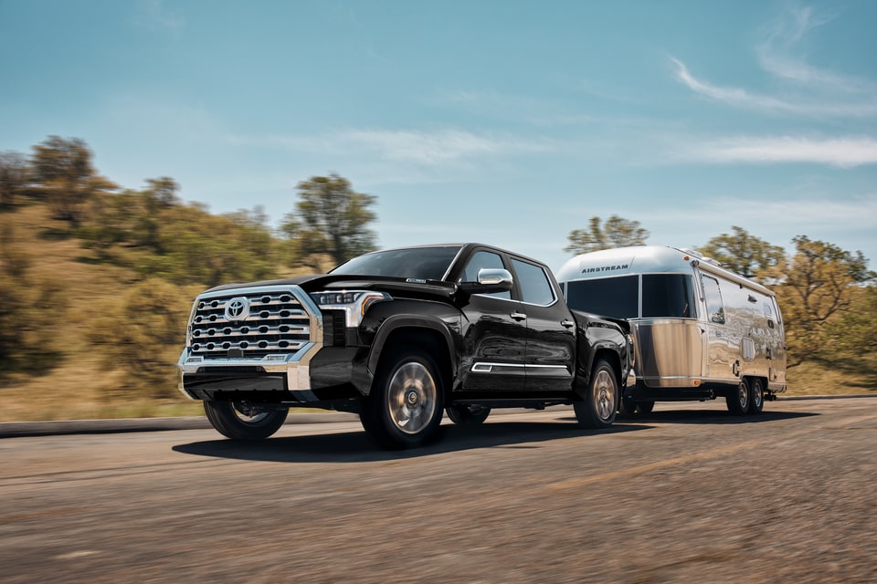  2026 Toyota Tundra towing a trailer