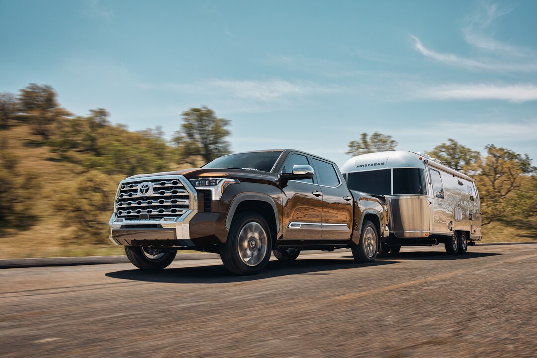 Toyota Tundra towing a trailer