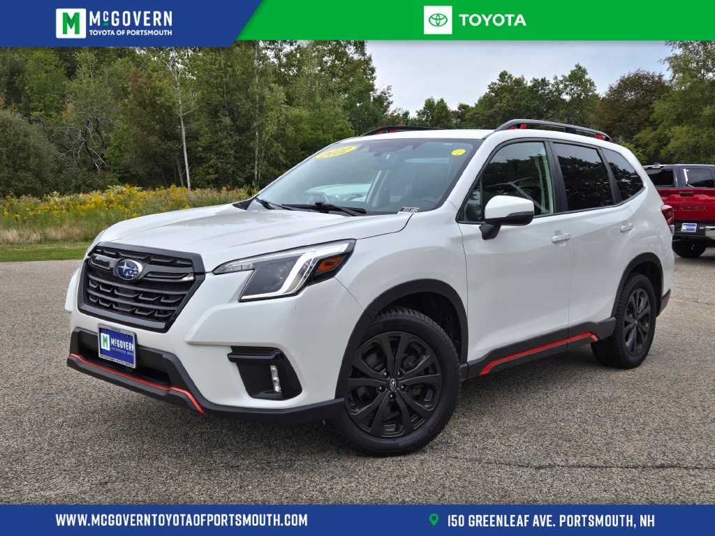 Crystal White Pearl 2022 Subaru Forester SUV / Crossover All-Wheel Drive Continuously Variable Transmission