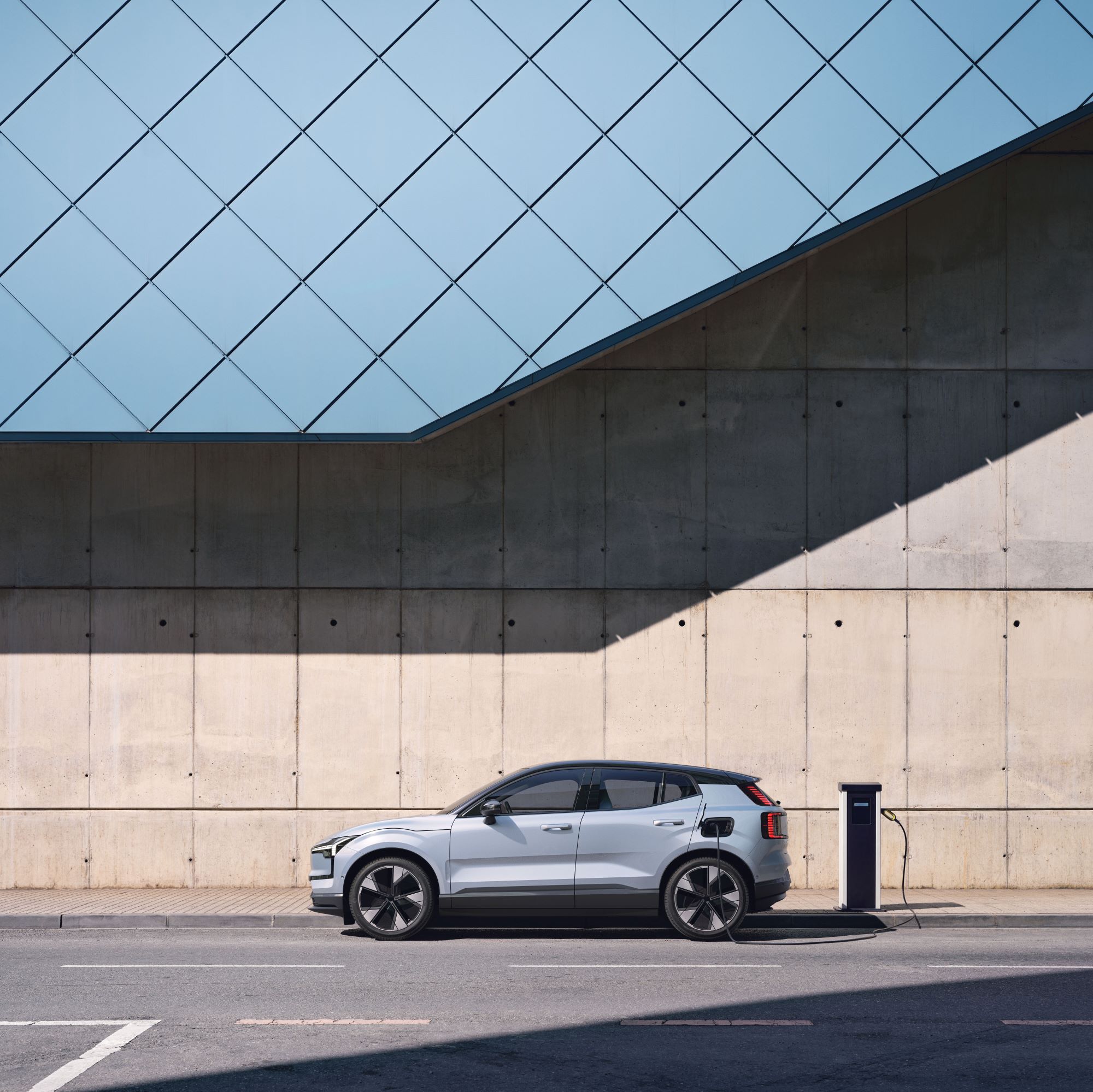 Volvo EX30 at charging station