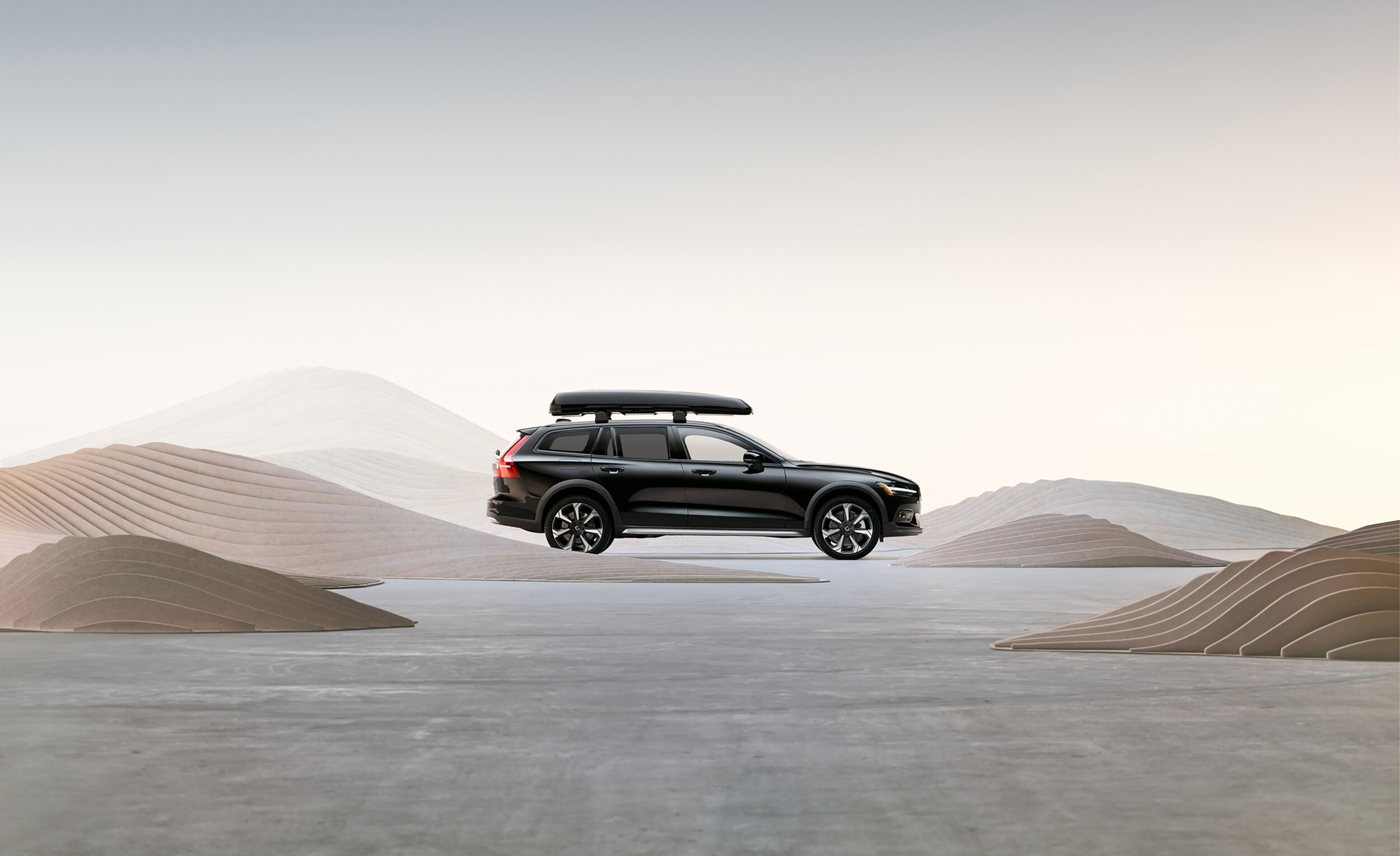 Volvo V60 Cross Country with roof box