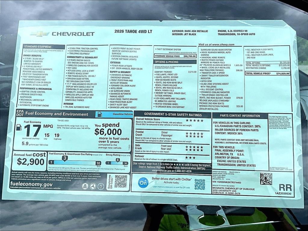 2026 Chevrolet Tahoe LT - Photo 21