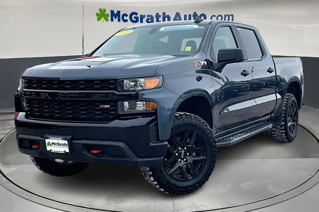 Used 2021 Chevrolet Silverado 1500 Custom Trail Boss Truck Crew Cab