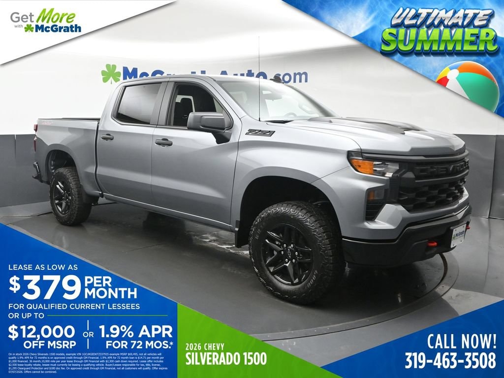 New 2026 Chevrolet Silverado 1500 Custom Trail Boss Truck
