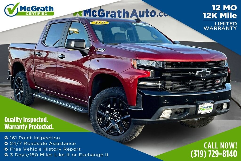 Used 2021 Chevrolet Silverado 1500 LT Trail Boss Truck Crew Cab