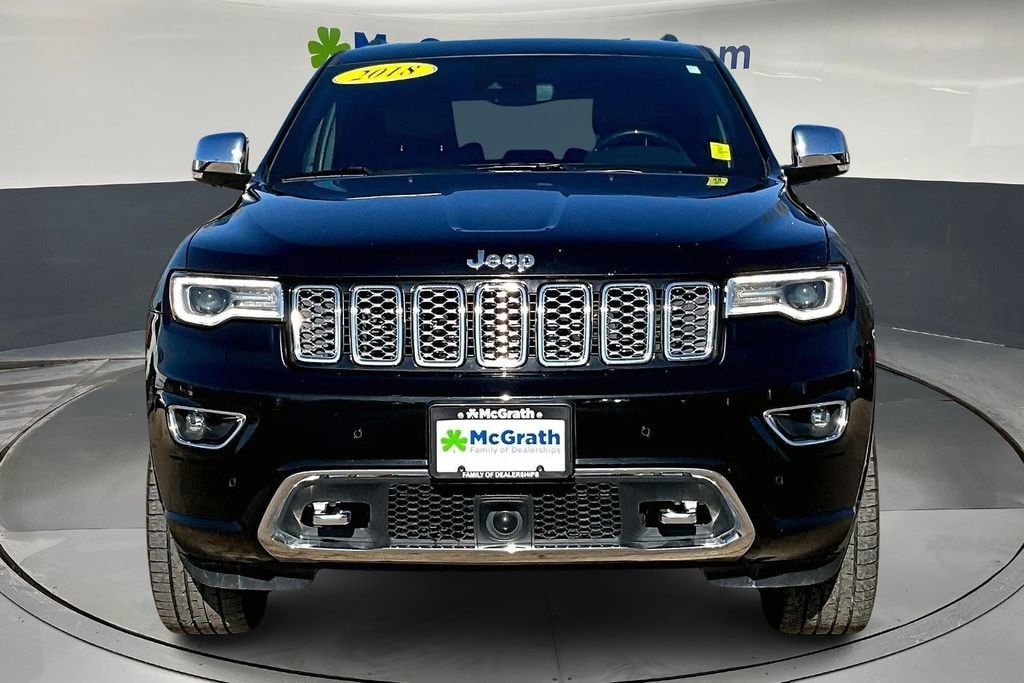 Used 2018 Jeep Grand Cherokee Overland with VIN 1C4RJFCG7JC458280 for sale in Cedar Rapids, IA