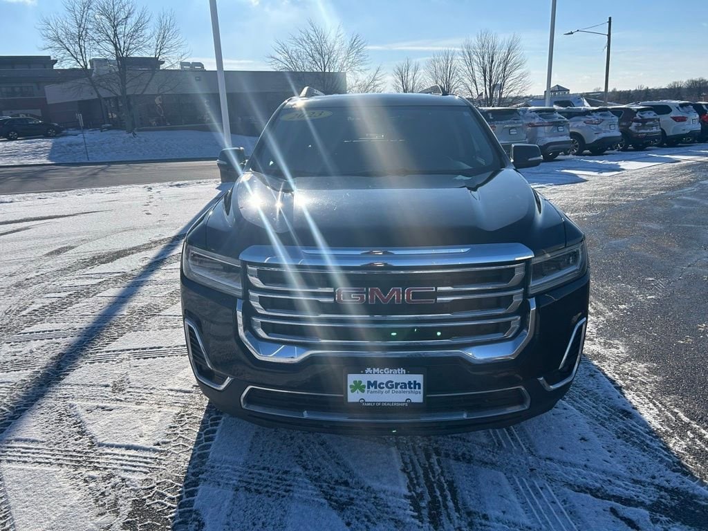 Used 2023 GMC Acadia SLT with VIN 1GKKNUL49PZ128506 for sale in Dubuque, IA
