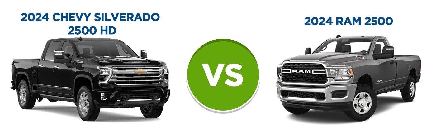 2024 Chevrolet Silverado 2500 HD vs 2024 Ram 2500