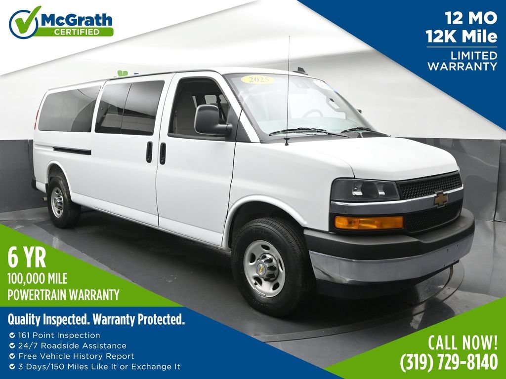Used 2025 Chevrolet Express Passenger 1LT Van Extended Passenger Van