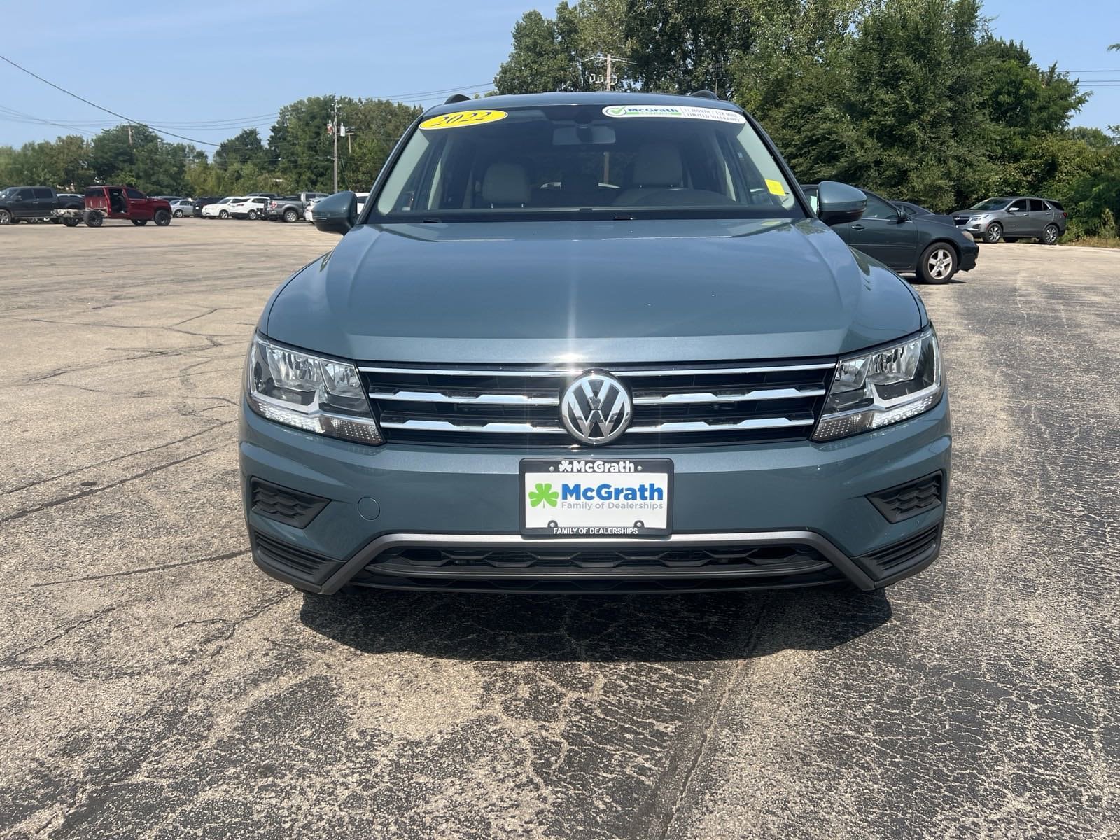 Used 2021 Volkswagen Tiguan SE with VIN 3VV3B7AX1MM091439 for sale in Dubuque, IA