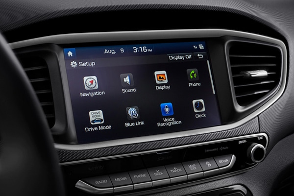2019 Hyundai Ioniq infotainment display