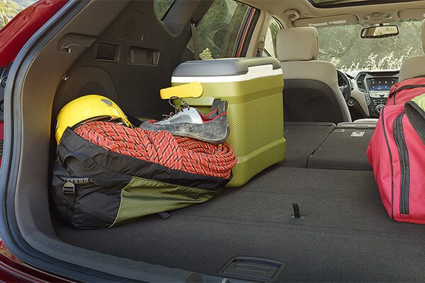 2016 santa fe sport trunk cargo space