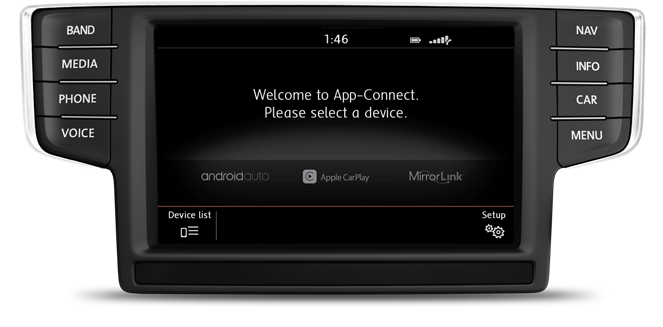 2016 VW �Golf SportWagen Touchscreen infotainment technology Car-Net
