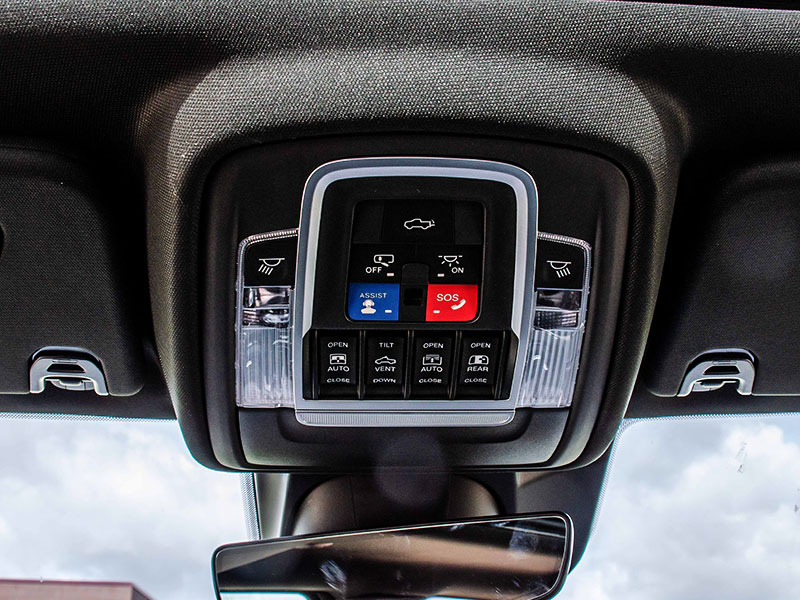 2021 Ram 1500 sunroof controls