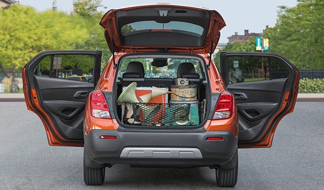 Orange Chevy Trax Trunk View