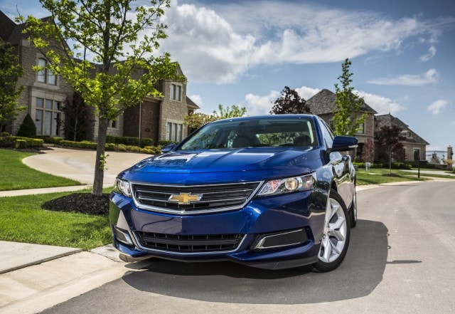 Blue Chevy Impala Front Angle