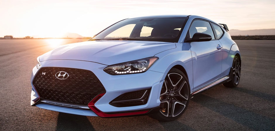 Blue 2019 Hyundai Veloster N Exterior
