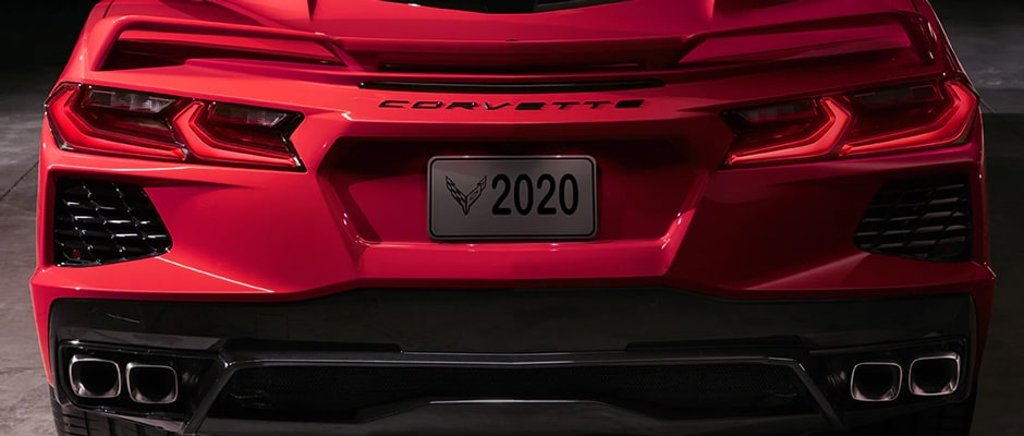 Back of the 2020 Corvette