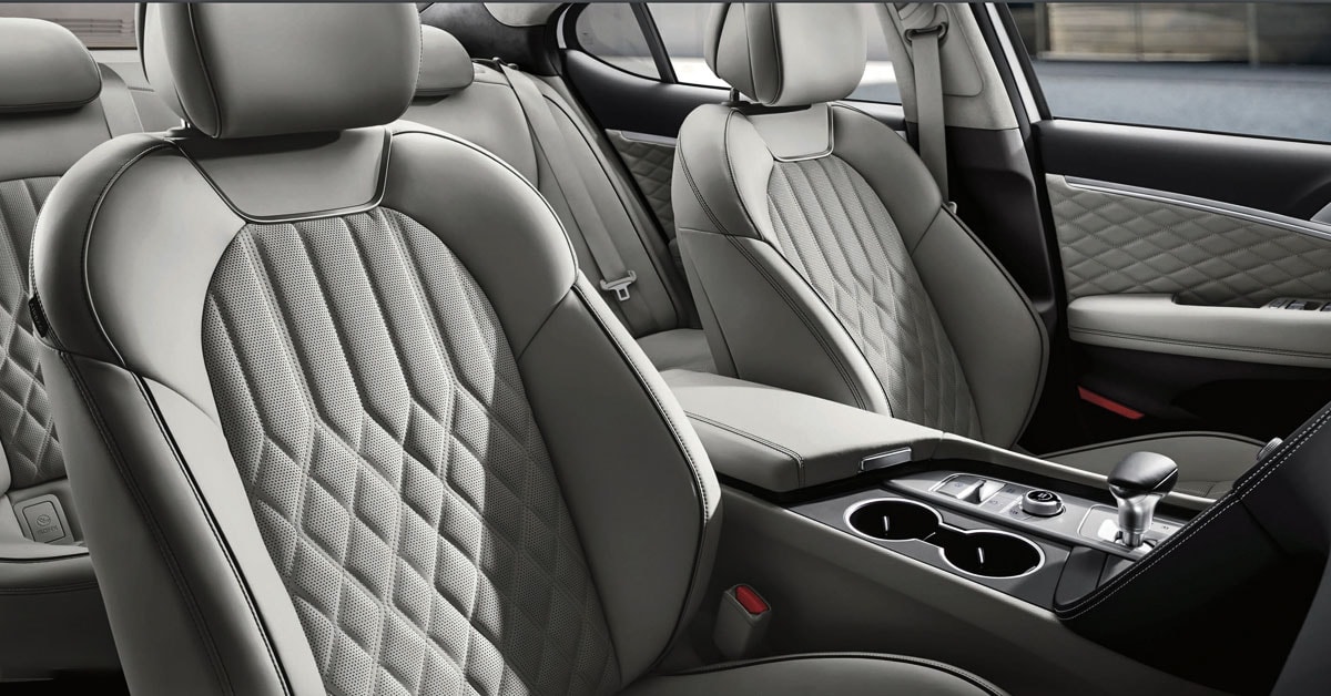 2020 Genesis G70 Standard Leather interior cabin