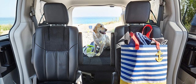 Town & Country Back seat View