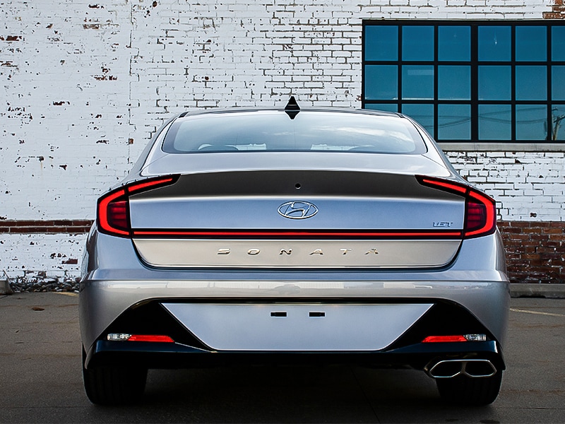 2020 Hyundai Sonata Rear Exterior parked next to brick building