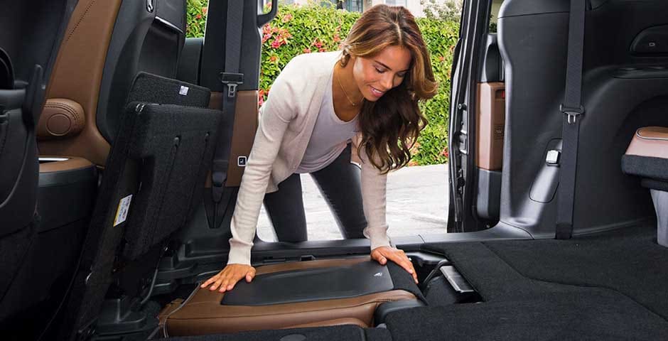 Collapsable seating in Chrysler Pacifica